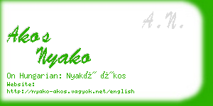 akos nyako business card